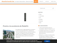 Tablet Screenshot of mamacocinando.com